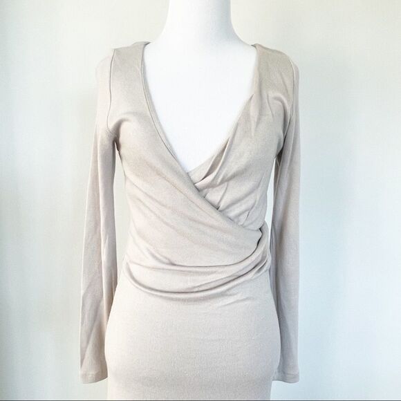 Zara Collection Faux Wrap Body Con Dress - Picture 1 of 5